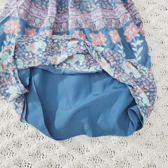 Bohemian Waterfall Floral Paisley Dress- S - Picture 8 of 13